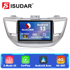 For Hyundai Tucson 3 2015-2018 Q74 Qualcomm Android 13 9" Car Radio