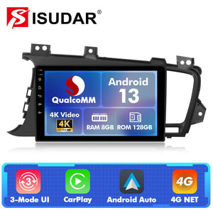 For Kia Optima K5 2010-2013 Q74 Qualcomm Android 13 9" Car Radio