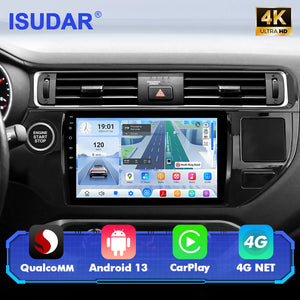 For Kia Rio 4 K3 2012-2017 with Gloss Black Panel Q74 Qualcomm Android 13 9" Car Radio