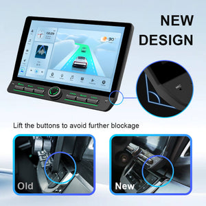 10 inch Android 14 New Design Angle Key 2.0 Touch Screen Car Radio Button Car Stereo For Kia Sorento MK3 2014-2015