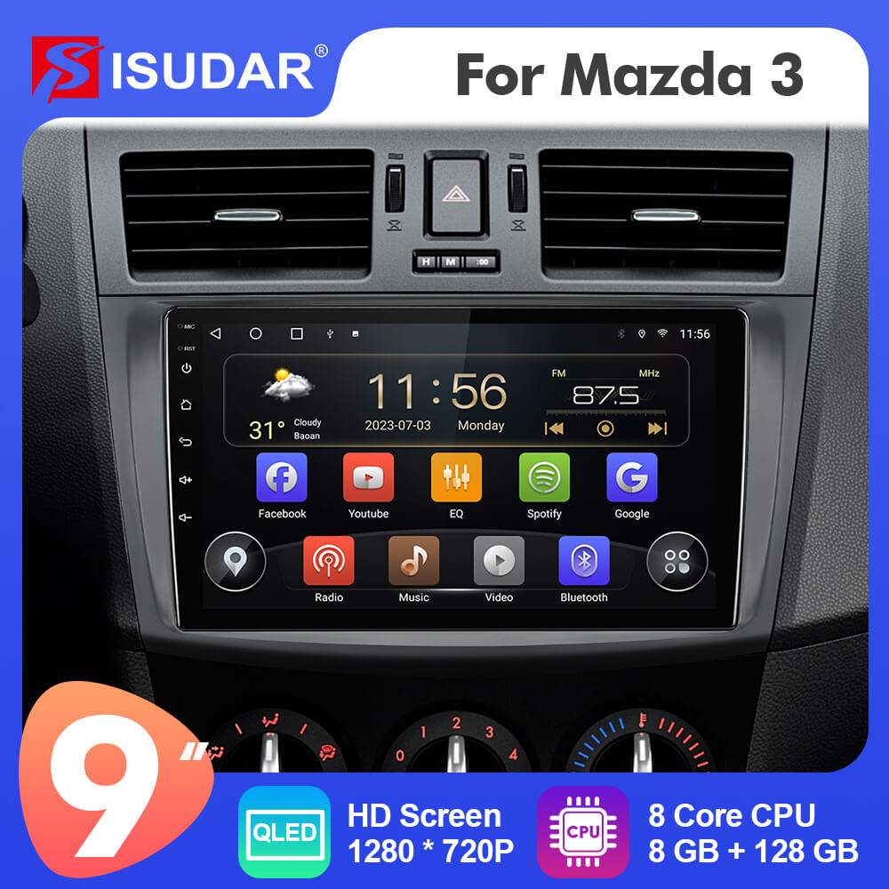 9 Inch Fascias For Mazda 3 2009-2013 Car Radio Android Stereo Mp5 9 Inch Fascias For Mazda 3 2009-2013 Car Radio Android Stereo Mp5