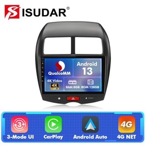 For Mitsubishi ASX 2010-2016 Q74 Qualcomm Android 13 10" Car Radio