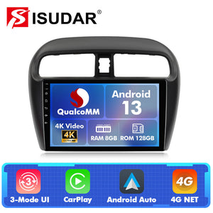For Mitsubishi Mirage/ Space Star 2012-2018 Q74 Qualcomm Android 13 9" Car Radio