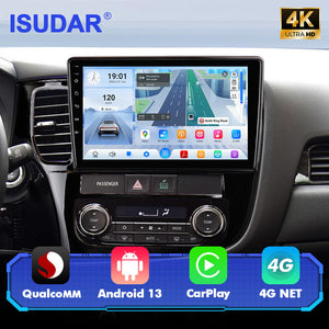 For Mitsubishi Outlander 3 2012-2018 Q74 Qualcomm Android 13 10" Car Radio