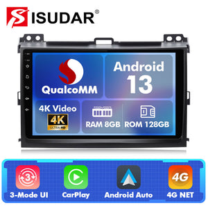 For TOYOTA/Prado J120 2004-2009 Q74 Qualcomm Android 13 9" Car Radio