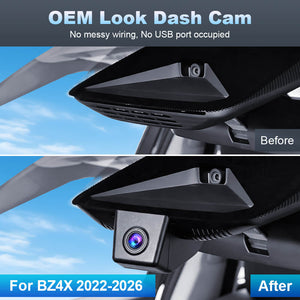 ISUDAR 2026 OEM Dash Cam 4K UHD Sony Sensor WiFi App For Toyota BZ4X 2022-2026