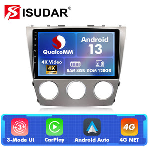 For Toyota Camry 2006-2011 Manual A/C Q74 Qualcomm Android 13 10" Car Radio