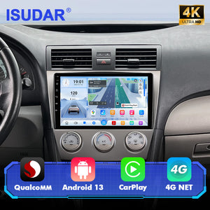 For Toyota Camry 2006-2011 Manual A/C Q74 Qualcomm Android 13 10" Car Radio