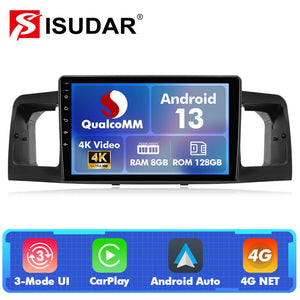 For Toyota Corolla EX 2005-2012 Q74 Qualcomm Android 13 9" Car Radio - ISUDAR Official Shop