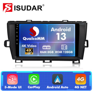 For Toyota Prius 2010-2015 Q74 Qualcomm Android 13 9" Car Radio