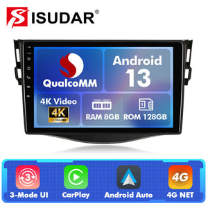 For Toyota RAV4 Rav 4 2007-2012 Q74 Qualcomm Android 13 9" Car Radio