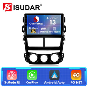 For Toyota Yaris 2018-2022 Q74 Qualcomm Android 13 9" Car Radio - ISUDAR Official Shop