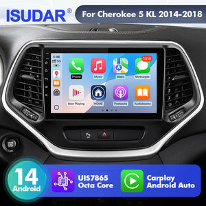 Upgrade from T72 - T75 series Android 14 UIS7865 Car Radio For Cherokee 5 KL 2014-2018 - ISUDAR Official Shop