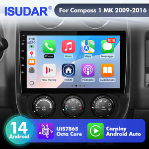 Upgrade from T72 - T75 series Android 14 UIS7865 Car Radio For Jeep Compass 1 MK 2009-2015