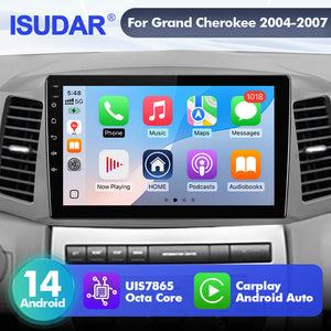 Upgrade from T72 - T75 series Android 14 UIS7865 Car Radio For Jeep Grand Cherokee 2004-2007