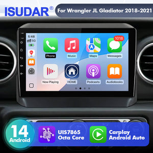 Upgrade from T72 - T75 series Android 14 UIS7865 Car Radio For Jeep Wrangler JL Gladiator 2018-2021 - ISUDAR Official Shop