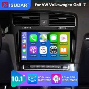 NEW! Android 10-Android 13 QLED Android Auto 10” Car Radio For Left-hand drive VW/Volkswagen/Golf 7 2013-