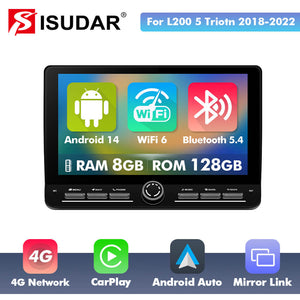 10 inch Android 14 New Design Angle Key 2.0 Touch Screen Car Radio Button Car Stereo For Mitsubishi L200 5 Triotn 2017-2022