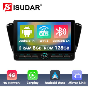 10 inch Android 14 New Design Angle Key 2.0 Touch Screen Car Radio Button Car Stereo For Skoda Superb 3 2016- - ISUDAR Official Shop