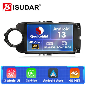For Toyota Yaris 2012-2017 Q74 Qualcomm Android 13 9" Car Radio