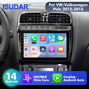For VW/Volkswagen/POLO Sedan 2009-2017 T75 Android 14 UIS7865 Car Radio Upgrade From T72