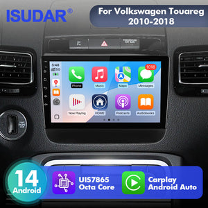 For Volkswagen Touareg FL NF 2010 - 2018 T75 series Android 14 UIS7865 Car Radio with 9" Screen