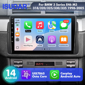 Upgrade from T72 - T75 series Android 14 UIS7865 Car Radio For BMW 3 Series E46 M3 1998-2005 with 9" Screen