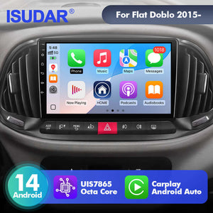 Upgrade from T72 - T75 series Android 14 UIS7865 Car Radio For Fiat Doblo 2015- with 9" Screen