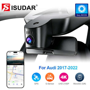 ISUDAR 2026 OEM Dash Cam 4K UHD Sony Sensor WiFi App For Audi 2017-2022 A1 A3 A4 A5 A6 A7 A8 Q2 Q3 Q5 Q7 Q8 S1 S3 S4 S5 S6 S7 S8 RS3 RS4 RS5 RS7 TT