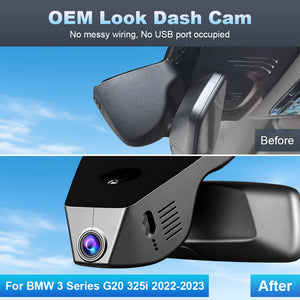 ISUDAR 2026 OEM Dash Cam 4K UHD Sony Sensor WiFi App For BMW 3 Series G20 325i 2022-2023