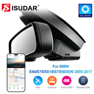 ISUDAR 2026 OEM Dash Cam 4K UHD Sony Sensor WiFi App For BMW X1 E84/ X5 E70/ X6 E71 E72 E81 E82 E87 E88 E60 E61 E66 E90 E91 E92 E93 2005-2012 - ISUDAR Official Shop