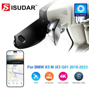 ISUDAR 2026 OEM Dash Cam 4K UHD Sony Sensor WiFi App For BMW X3 M iX3 G01 2018-2023 - ISUDAR Official Shop