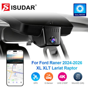 ISUDAR 2026 OEM Dash Cam 4K UHD Sony Sensor WiFi App For Ford Ranger 2024-2026 XL XLT Lariat Raptor - ISUDAR Official Shop