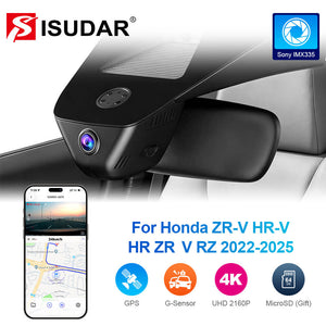 ISUDAR 2026 OEM Dash Cam 4K UHD Sony Sensor WiFi App For Honda ZR-V HR-V HR ZR VRZ 2022-2025