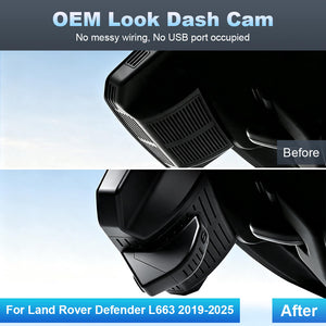 ISUDAR 2026 OEM Dash Cam 4K UHD Sony Sensor WiFi App For Land Rover Defender L663 2019-2025