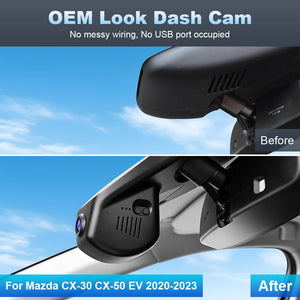 ISUDAR 2026 OEM Dash Cam 4K UHD Sony Sensor WiFi App For Mazda CX-30 CX50 CX30 CX50 EV 2020-2023