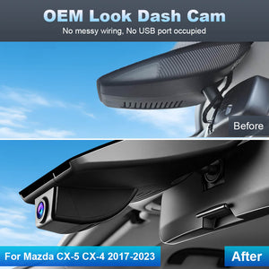 ISUDAR 2026 OEM Dash Cam 4K UHD Sony Sensor WiFi App For Mazda CX-5 CX-4 CX5 CX4 CX-9 2017-2025 Left-Hand Drive