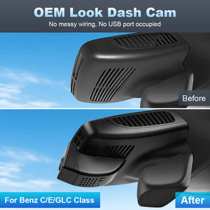 ISUDAR 2026 OEM Dash Cam 4K UHD Sony Sensor WiFi App For Mercedes-Benz C/E/GLC Class