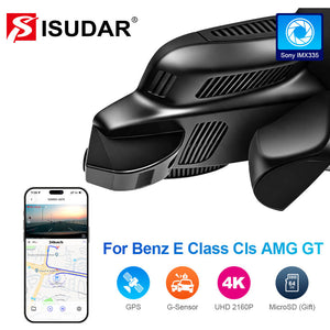 ISUDAR 2026 OEM Dash Cam 4K UHD Sony Sensor WiFi App For Mercedes-Benz E Class CIs AMG GT