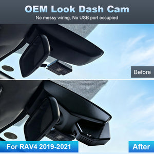 ISUDAR 2026 OEM Dash Cam 4K UHD Sony Sensor WiFi App For RAV4 2019-2021 Hybrid Prime & RAV4Prime 2021-2024