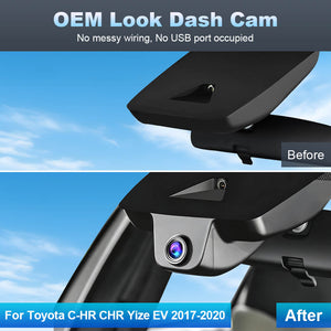 ISUDAR 2026 OEM Dash Cam 4K UHD Sony Sensor WiFi App For Toyota C-HR CHR Yize EV 2017 - 2020