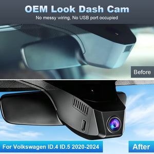 ISUDAR 2026 OEM Dash Cam 4K UHD Sony Sensor WiFi App For Volkswagen ID.4 ID.5 ID4 ID5 2020-2024