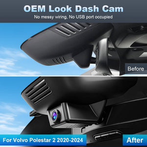 ISUDAR 2026 OEM Dash Cam 4K UHD Sony Sensor WiFi App For Volvo Polestar 2 2020-2024 - ISUDAR Official Shop