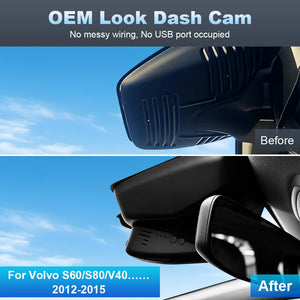 ISUDAR 2026 OEM Dash Cam 4K UHD Sony Sensor WiFi App For Volvo S60/S80/V40/V50/V60/V70/XC40/XC60/XC70/XC90 2012-2015 - ISUDAR Official Shop
