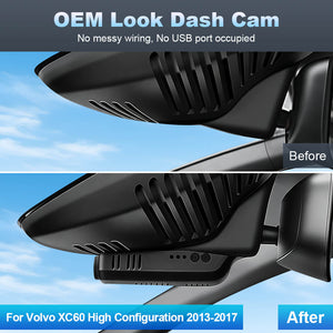 ISUDAR 2026 OEM Dash Cam 4K UHD Sony Sensor WiFi App For Volvo XC60 High Configuration 2013-2017