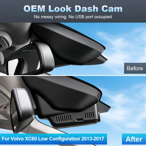 ISUDAR 2026 OEM Dash Cam 4K UHD Sony Sensor WiFi App For Volvo XC60 Low Configuration 2013-2017