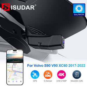 ISUDAR 2026 OEM Dash Cam | 4K UHD | Sony Sensor | WiFi App | For Volvo S90/V90/XC60 2017-2022 - ISUDAR Official Shop