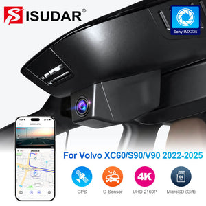 ISUDAR 2026 OEM Dash Cam | 4K UHD | Sony Sensor | WiFi App | Volvo XC60/S90/V90 2022- - ISUDAR Official Shop