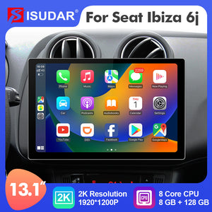 ISUDAR 2K 13.1 Inch Android 12 Car Radio head unit For Seat Ibiza 2009-2015 Kit
