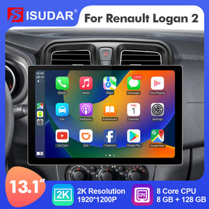 ISUDAR 2K 13.1'' Android 12 Car Radio Player For Renault Logan 2 2012 -2019/ Sandero 2 2014-2019